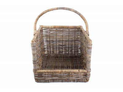 Basket, LARGE RATTAN OPEN ENDED LOG BASKET