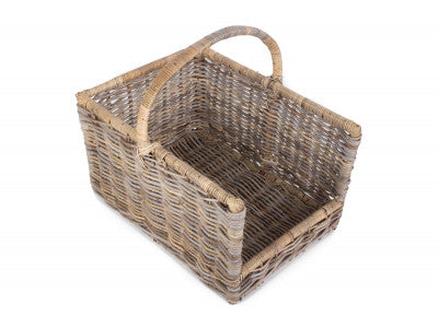 Basket, LARGE RATTAN OPEN ENDED LOG BASKET