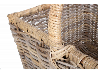 Basket, LARGE RATTAN OPEN ENDED LOG BASKET