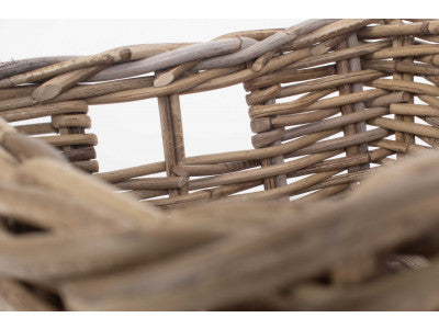 Basket, MEDIUM SHALLOW RATTAN RECTANGULAR BASKET