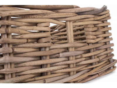 Basket, MEDIUM SHALLOW RATTAN RECTANGULAR BASKET