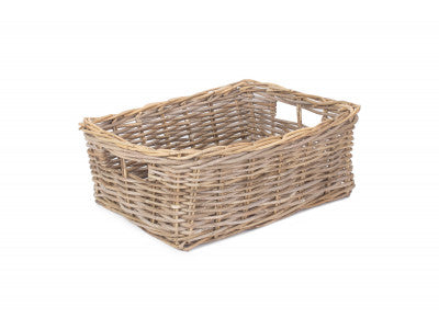 Basket, EXTRA LARGE SHALLOW RATTAN RECTANGULAR BASKET