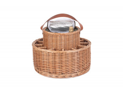 Basket, GREEN TWEED CHILLED GARDEN PARTY BASKET