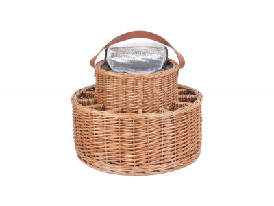Basket, GREEN TWEED CHILLED GARDEN PARTY BASKET