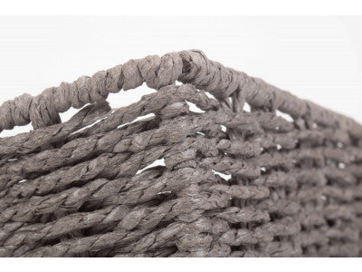 Basket, EXTRA LARGE GREY PAPER ROPE TRAY