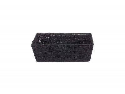 Basket, EXTRA LARGE BLACK PAPER ROPE TRAY