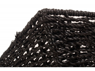 Basket, EXTRA LARGE BLACK PAPER ROPE TRAY
