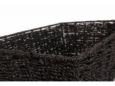 Basket, EXTRA LARGE BLACK PAPER ROPE TRAY