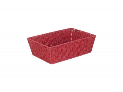 Basket, EXTRA LARGE RED PAPER ROPE TRAY