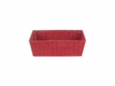 Basket, EXTRA LARGE RED PAPER ROPE TRAY