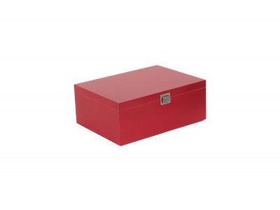 "Basket, 14" RED WOODEN BOX"