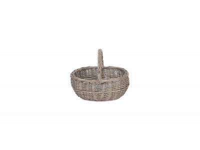 Basket, SMALL ANTIQUE WASH BATHROOM SHOPPER - UNLINED
