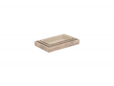 Basket, SHALLOW DISPLAY PLINTH TRAY SET 3 