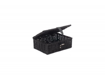 "Basket, 12" BLACK HAMPER"