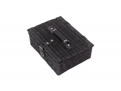 "Basket, 12" BLACK HAMPER"