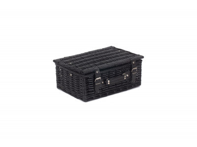 "Basket, 14" BLACK HAMPER"