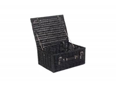 "Basket, 16" BLACK HAMPER"