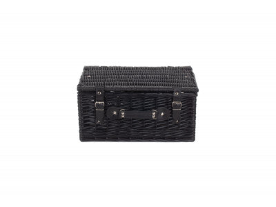 "Basket, 16" BLACK HAMPER"