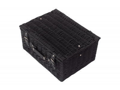 "Basket, 16" BLACK HAMPER"