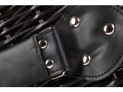 "Basket, 20" BLACK HAMPER"