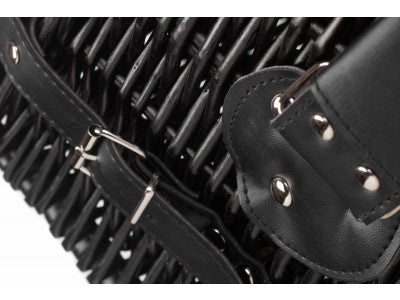 "Basket, 20" BLACK HAMPER"