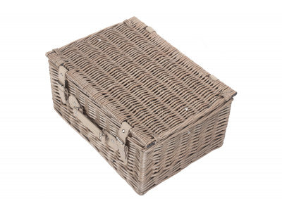 "Basket, 16" ANTIQUE WASH HAMPER"