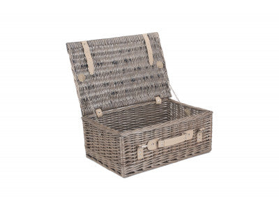 "Basket, 18" ANTIQUE WASH HAMPER"