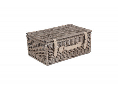 "Basket, 18" ANTIQUE WASH HAMPER"
