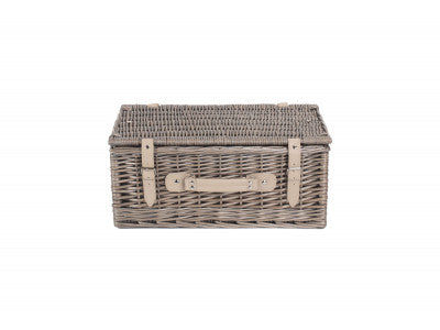 "Basket, 18" ANTIQUE WASH HAMPER"