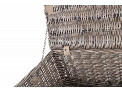 "Basket, 18" ANTIQUE WASH HAMPER"