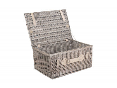 "Basket, 20" ANTIQUE WASH HAMPER"