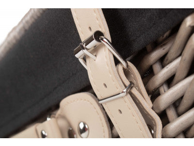 "Basket, 18" ANTIQUE WASH HAMPER with BLACK LINING"