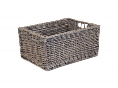Basket, JUMBO ANTIQUE WASH STORAGE BASKET - UNLINED