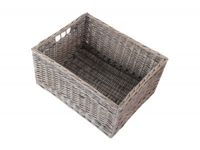 Basket, JUMBO ANTIQUE WASH STORAGE BASKET - UNLINED