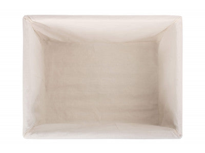 Basket, JUMBO ANTIQUE WASH STORAGE BASKET with WHITE LINING 