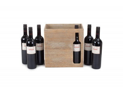 Basket, 6 WINE BOTTLE CUT-OUT CARRIER