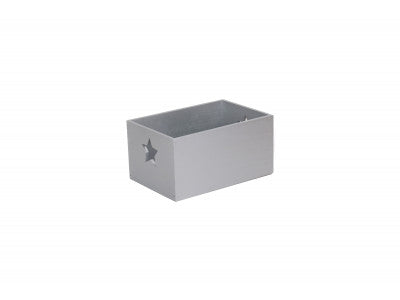 Basket, SILVER STAR CUT-OUT WOODEN BOX
