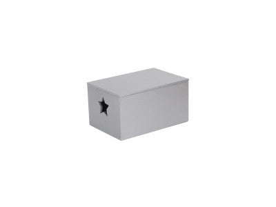 Basket, SILVER STAR CUT-OUT WOODEN BOX