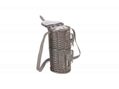 Basket, SINGLE BOTTLE & 2 CARTRIDGE GLASS CARRIER with SHOULDER STRAP