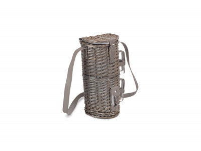 Basket, SINGLE BOTTLE & 2 CARTRIDGE GLASS CARRIER with SHOULDER STRAP