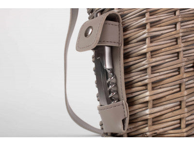 Basket, SINGLE BOTTLE & 2 CARTRIDGE GLASS CARRIER with SHOULDER STRAP