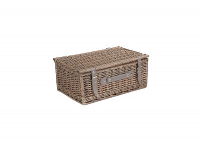 Basket, 4 PERSON GREY TWEED HAMPER