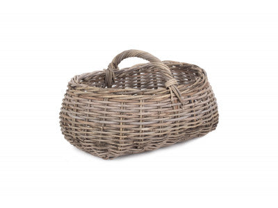 Basket, GREY RATTAN MARKET BASKET