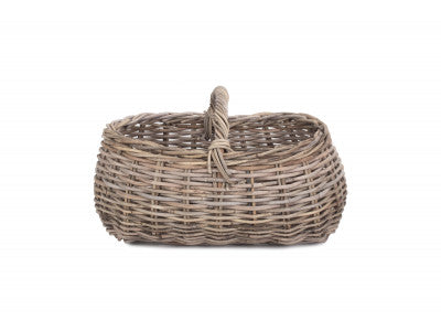 Basket, GREY RATTAN MARKET BASKET