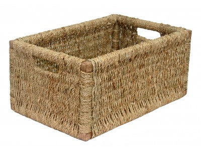 Basket, LARGE SEAGRASS STORAGE BASKET