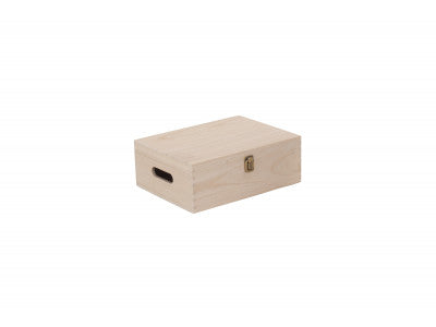 "Basket, 12" UNVARNISHED WOODEN BOX"