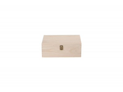 "Basket, 12" UNVARNISHED WOODEN BOX"