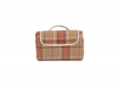 Basket, AUTUMN RED TARTAN PICNIC RUG