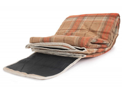 Basket, AUTUMN RED TARTAN PICNIC RUG