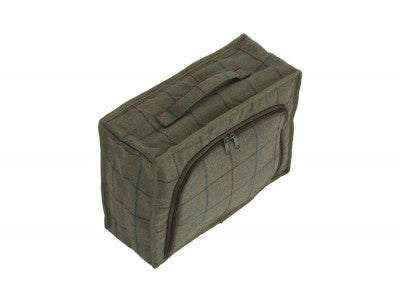 Basket, GREEN TWEED COOLER BAG
